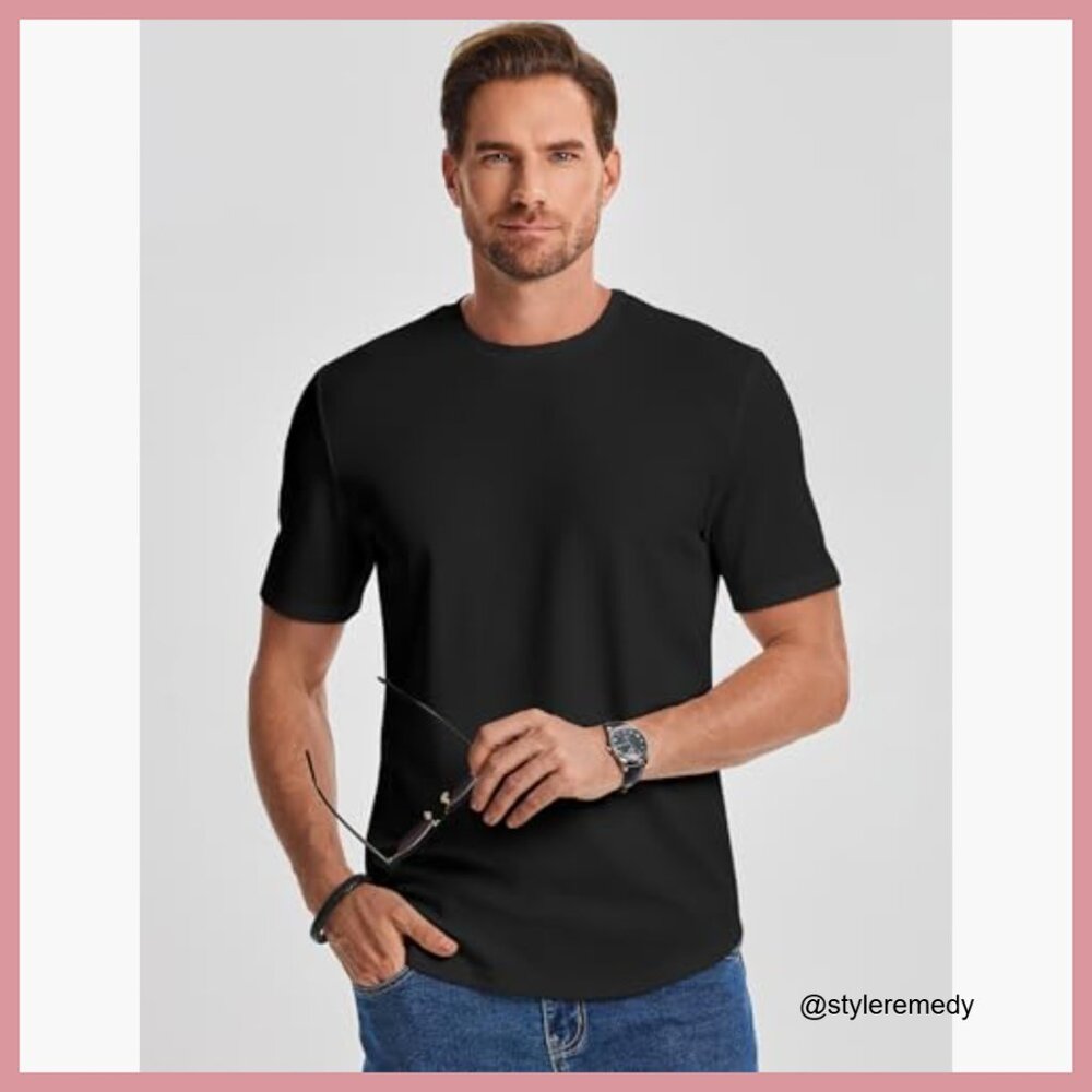 Polyester Elastane Stretch Ribbed T-Shirt Athleti… - image 2